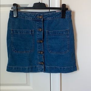Jeans skirt button down